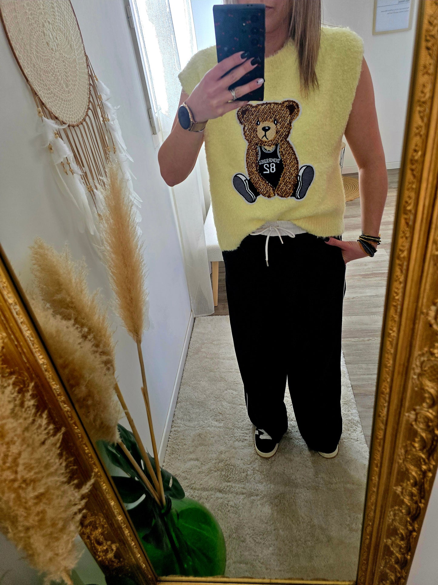 Pull Teddy Jaune