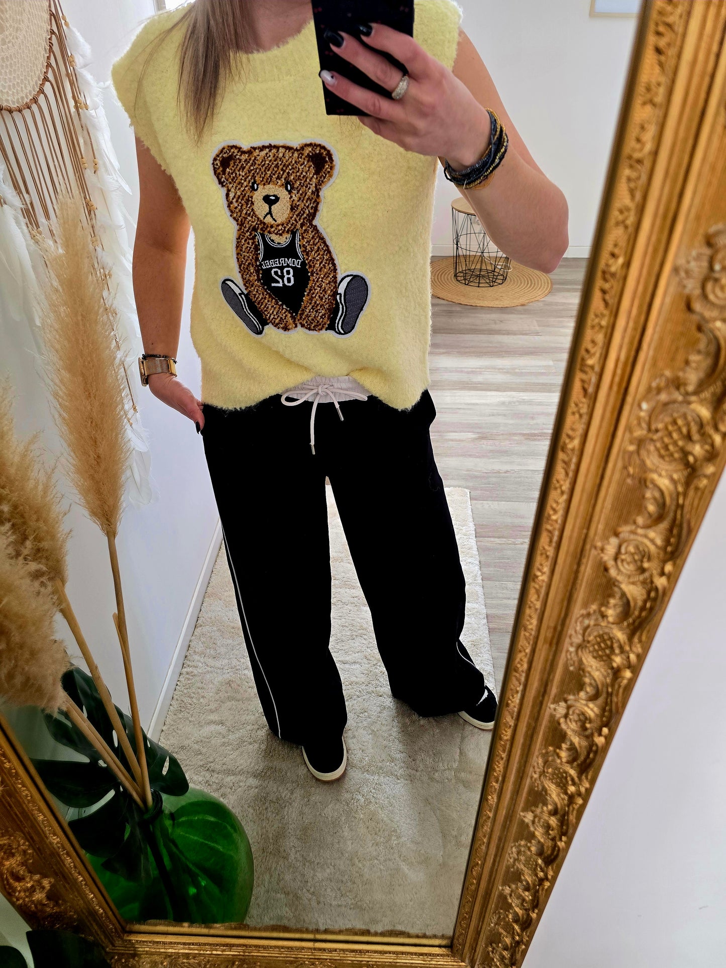 Pull Teddy Jaune