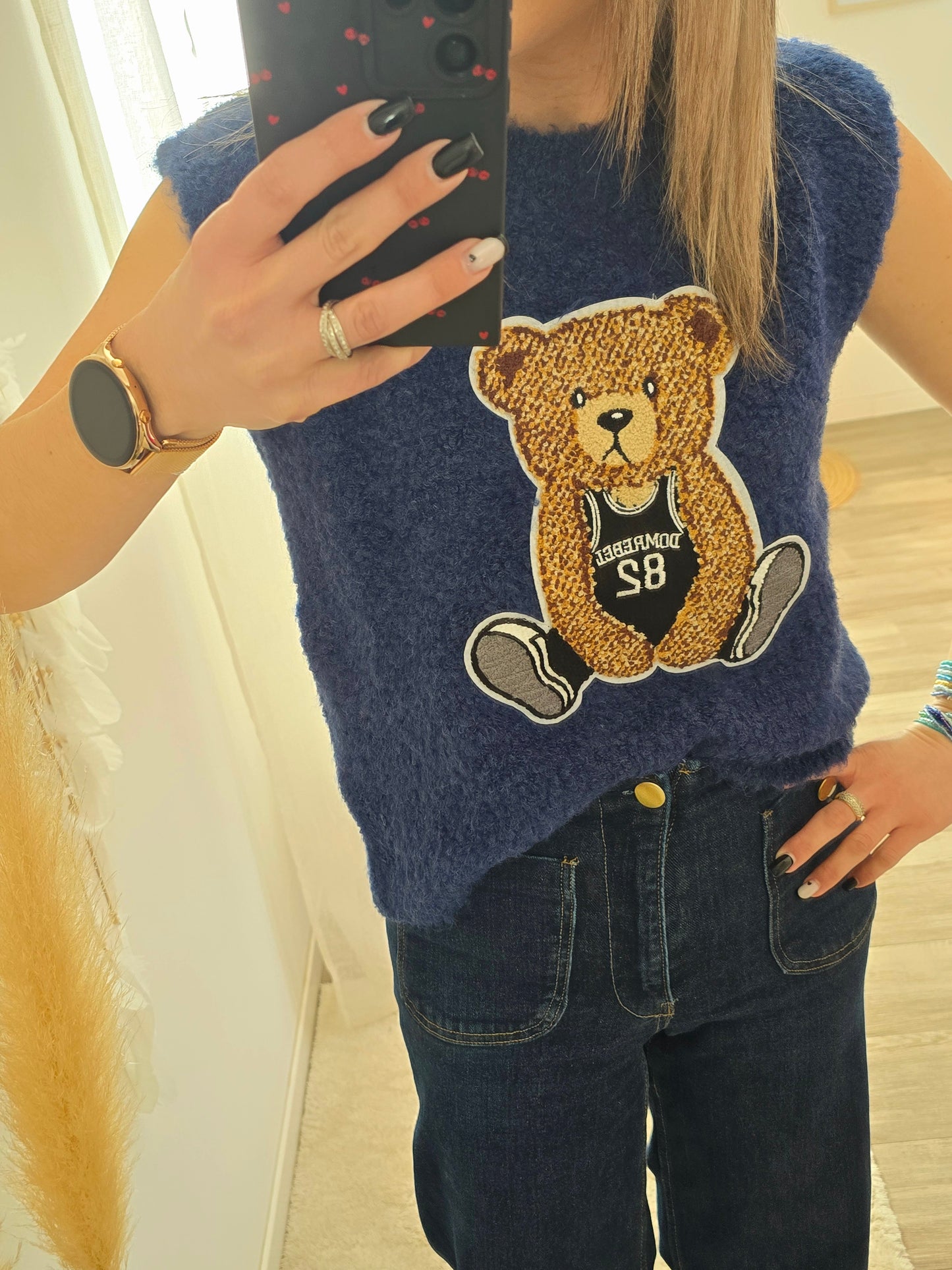 Pull Teddy bleu