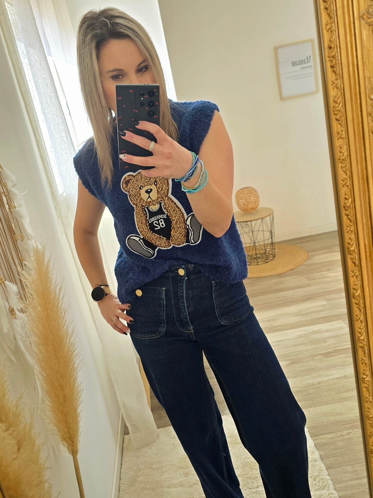 Pull Teddy bleu