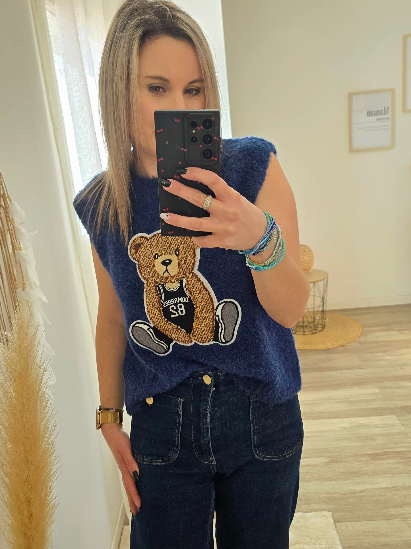 Pull Teddy bleu