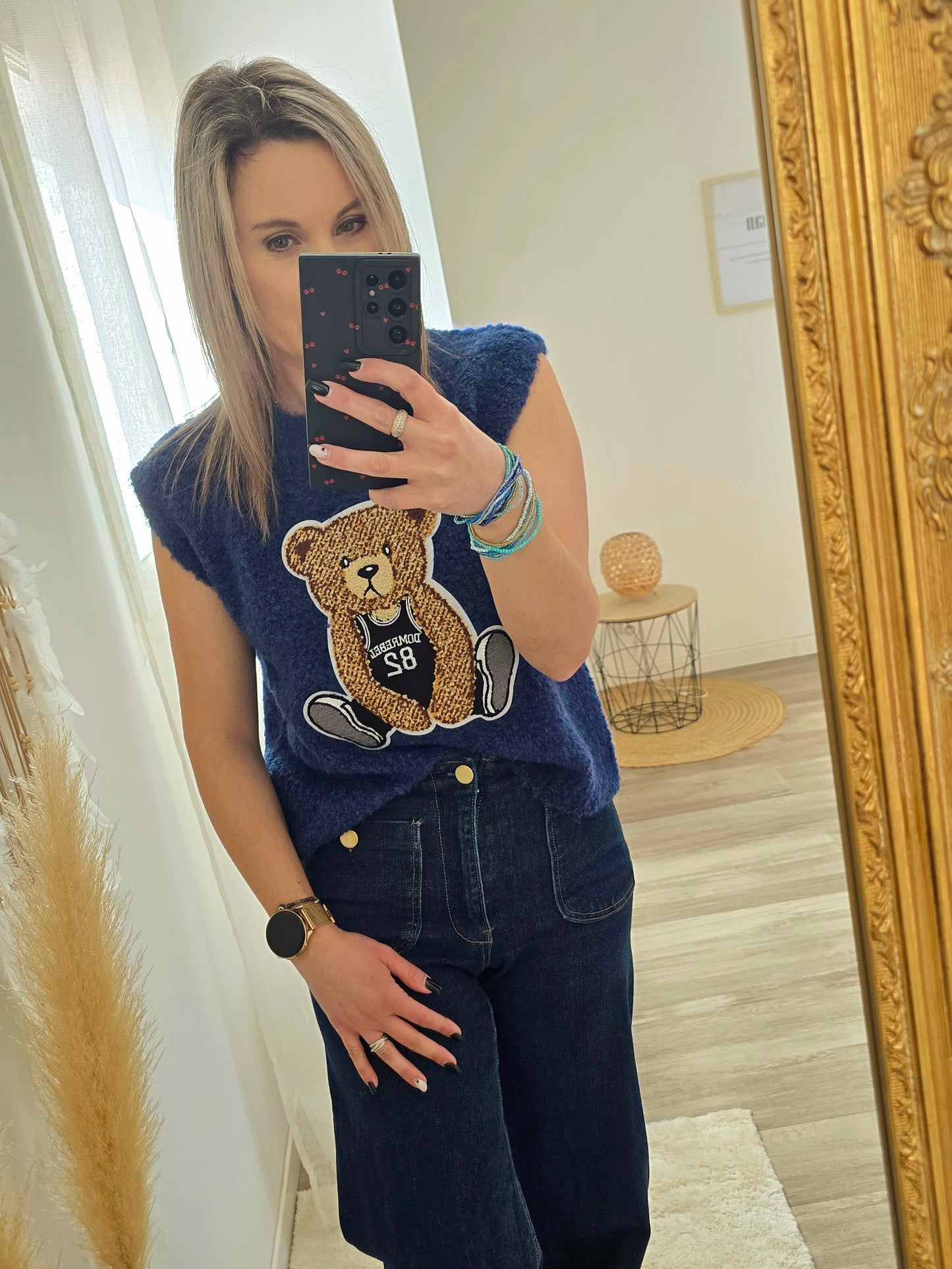 Pull Teddy bleu