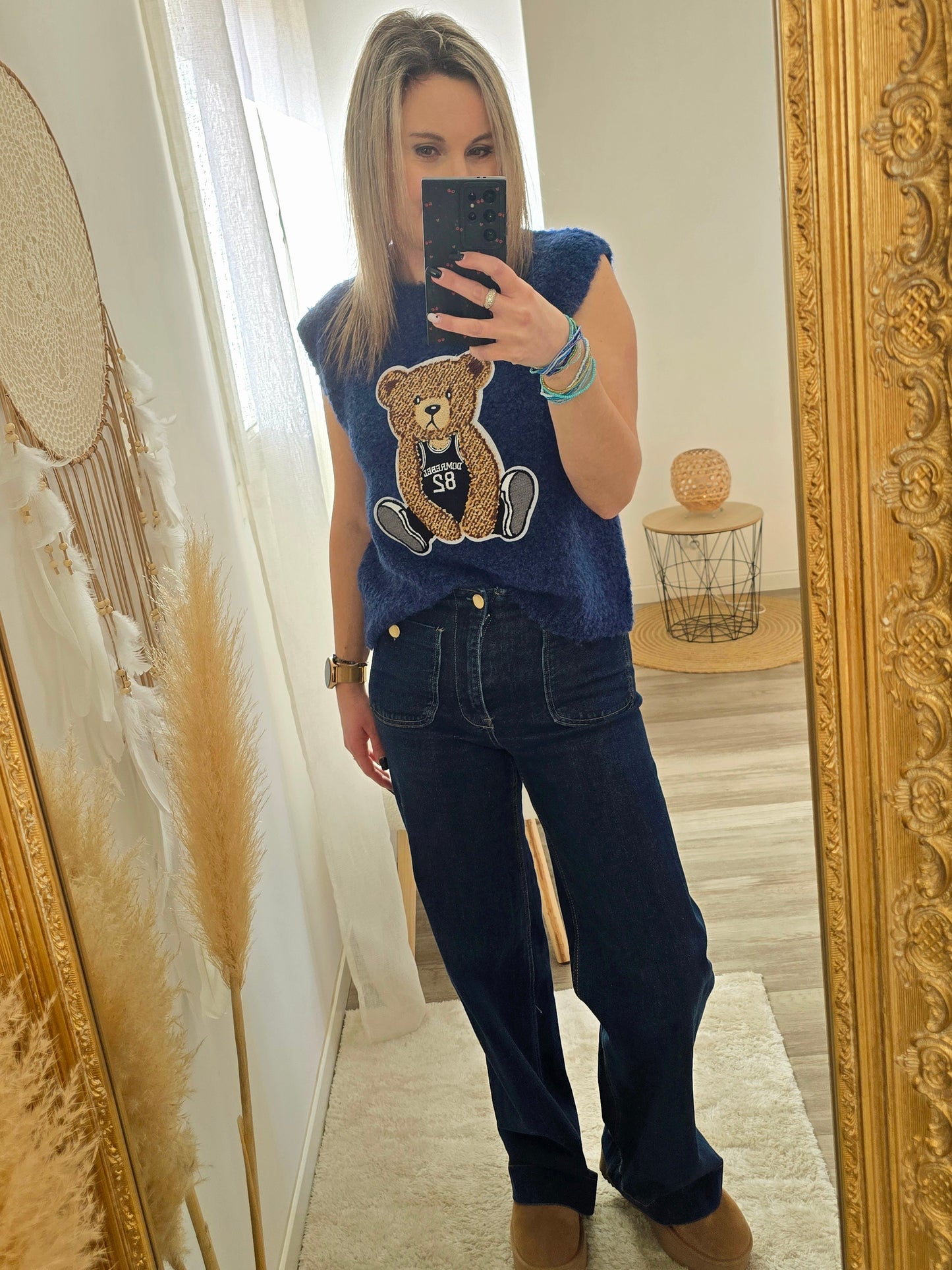 Pull Teddy bleu