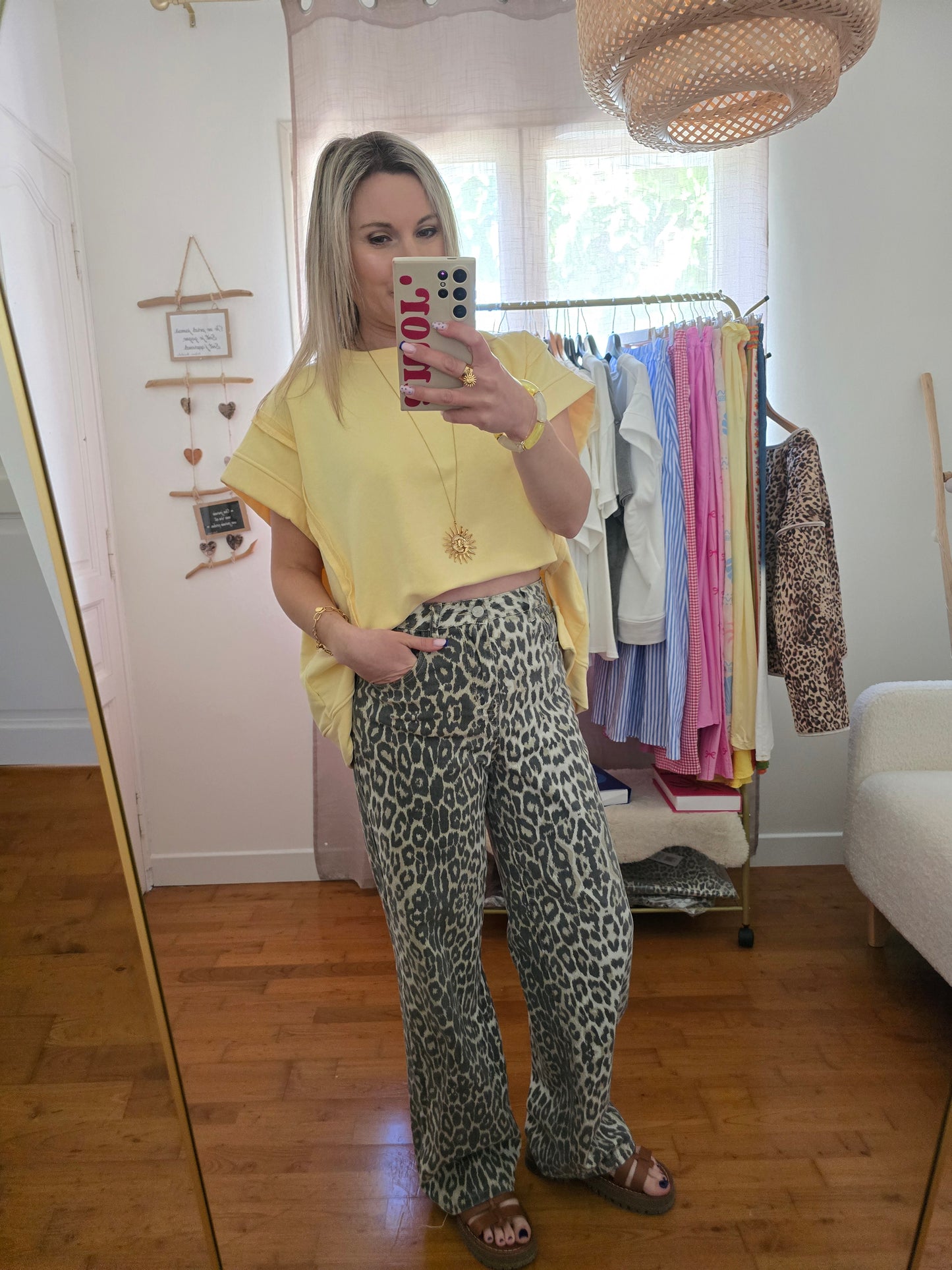 Top Pénélope jaune