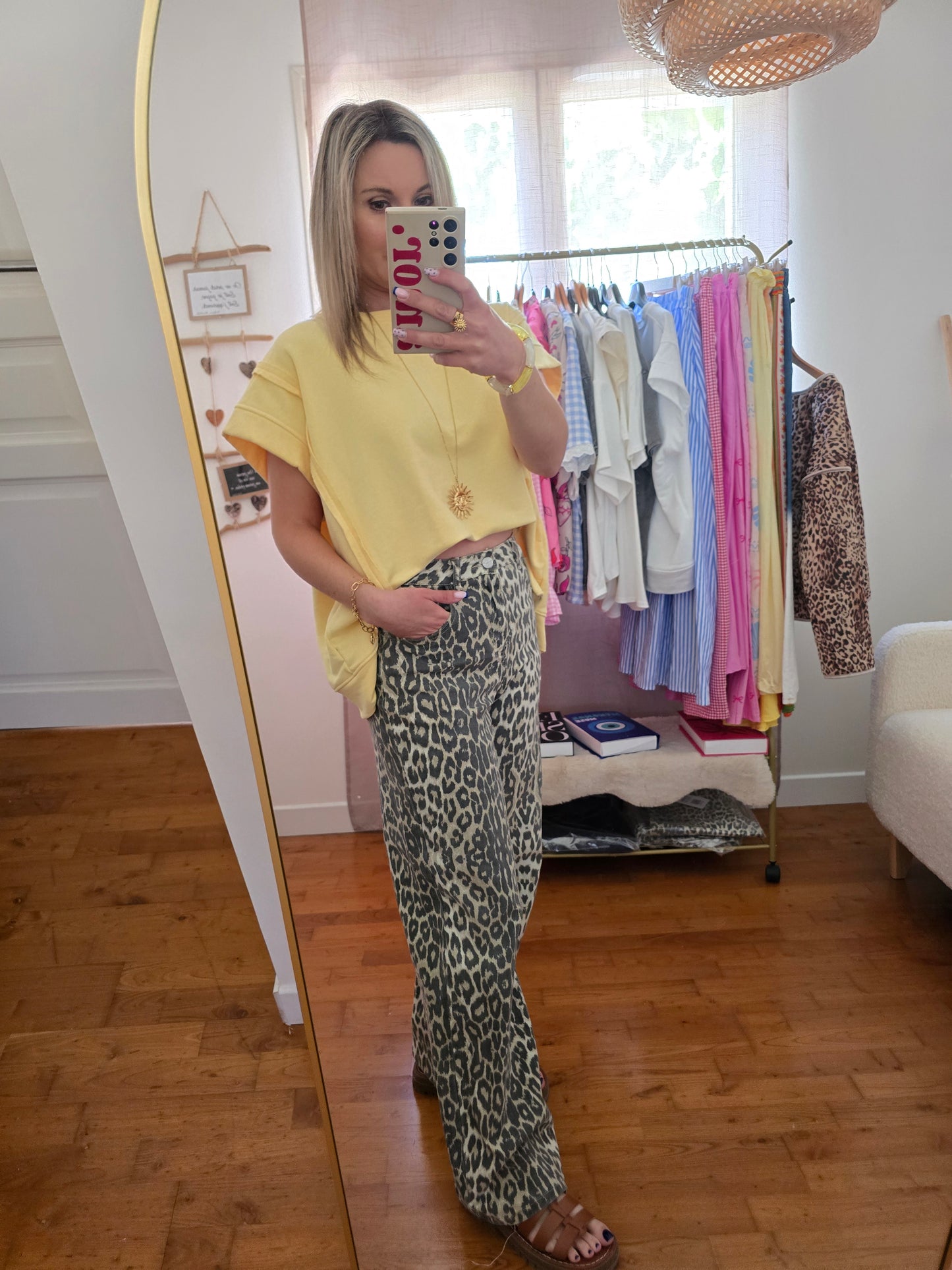 Top Pénélope jaune