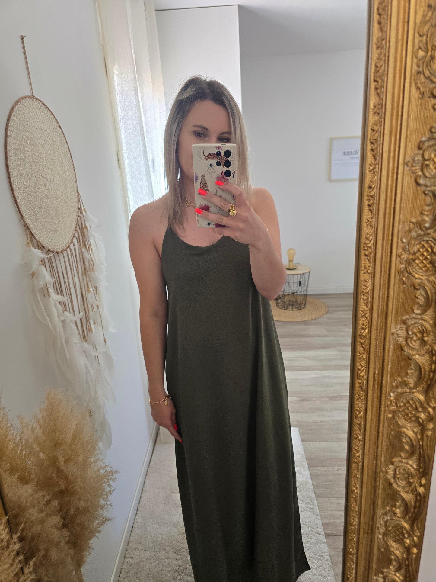 Robe Diane kaki
