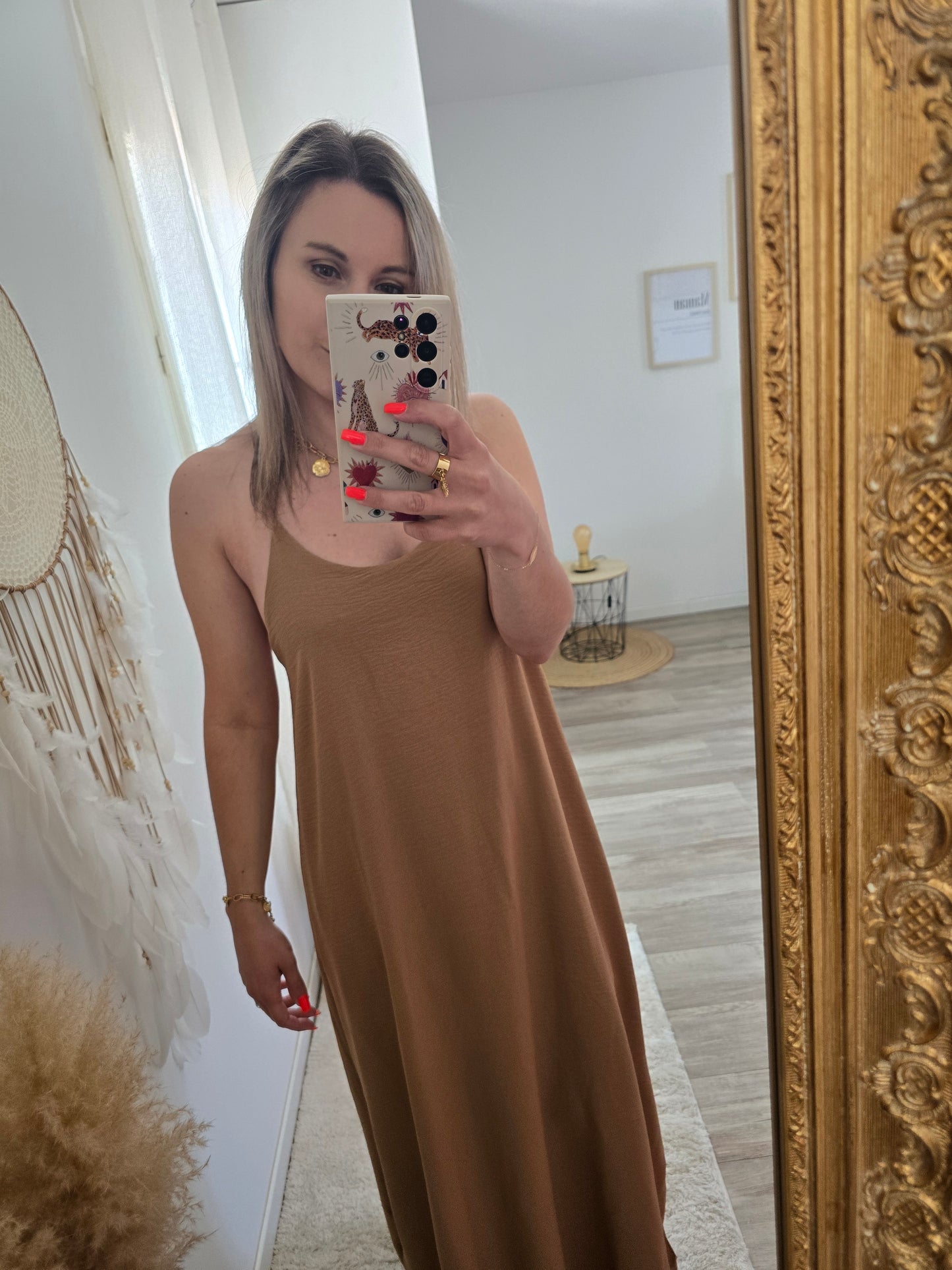 Robe Diane camel