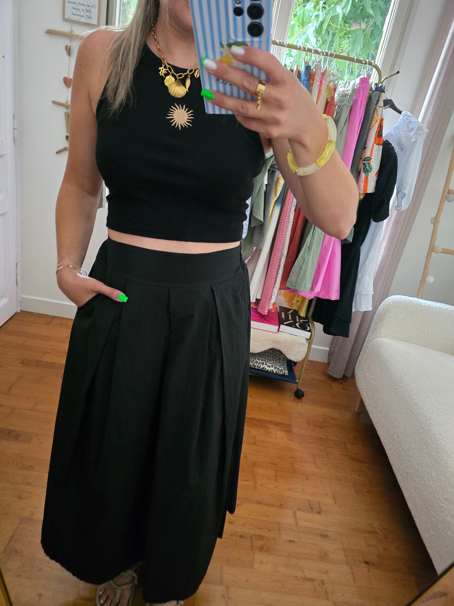 Top Lily noir