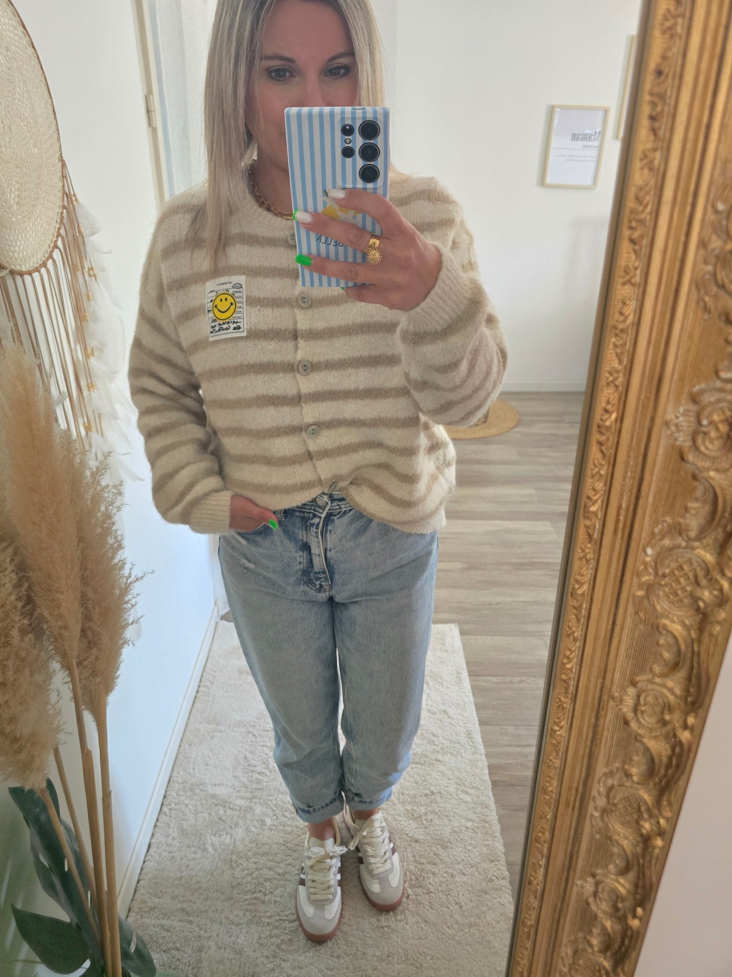 Gilet Smiley beige
