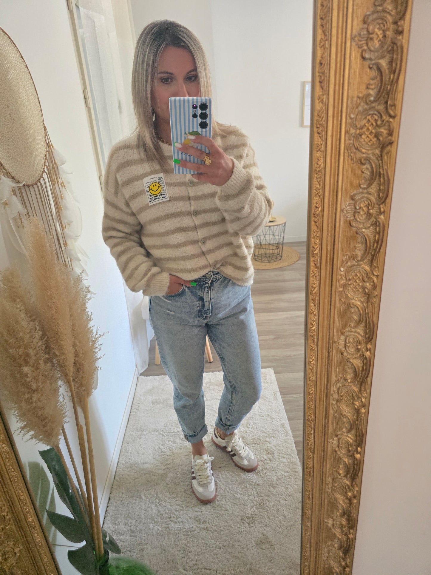 Gilet Smiley beige