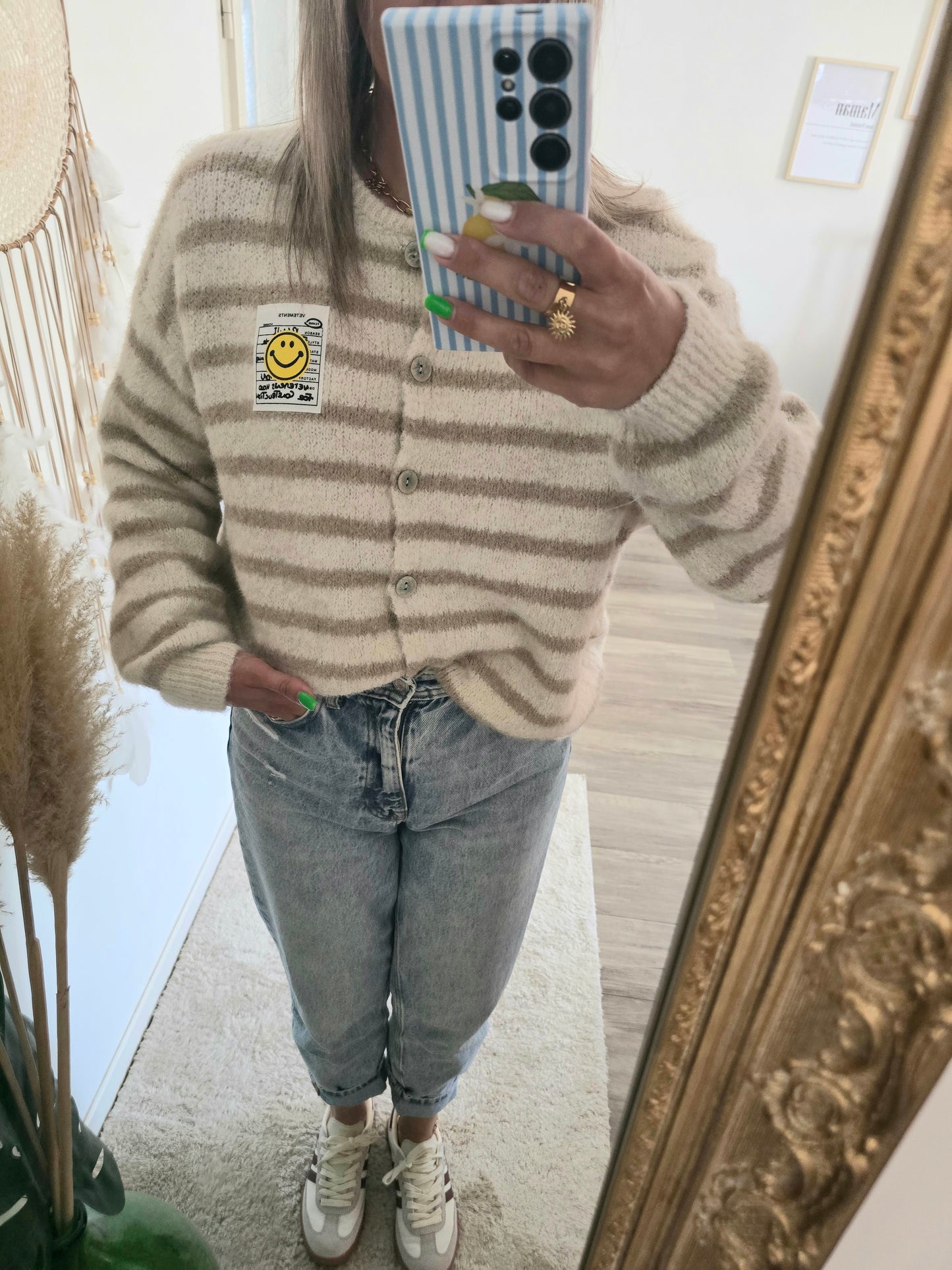 Gilet Smiley beige