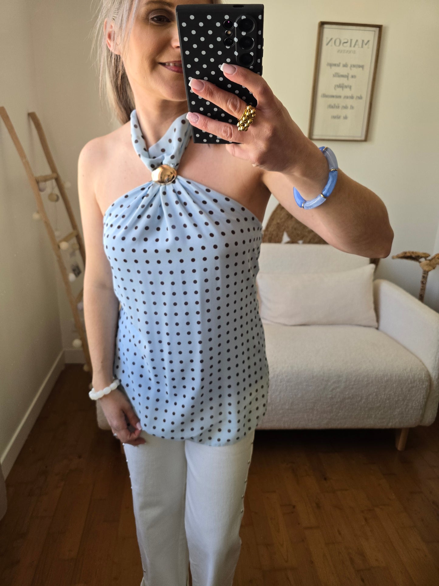 Top Suzie bleu