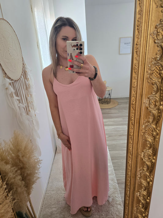 Robe Diane rose poudré
