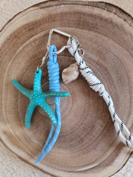 Grigri de sac étoile de mer turquoise