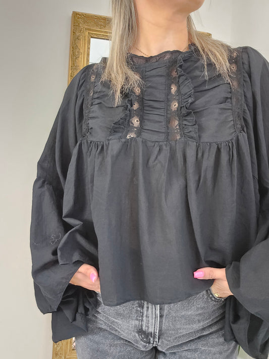 Blouse Vicky noir