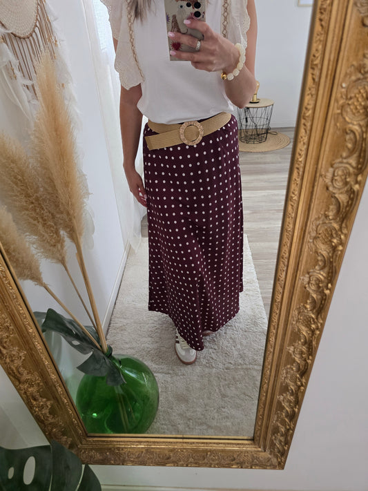 Jupe Clarisse Burgundy