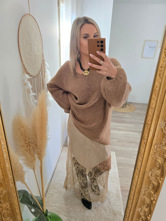 Jupe Noélie camel