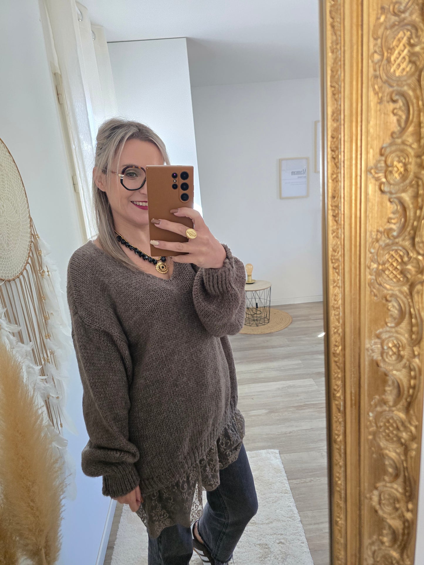 Pull Romane taupe