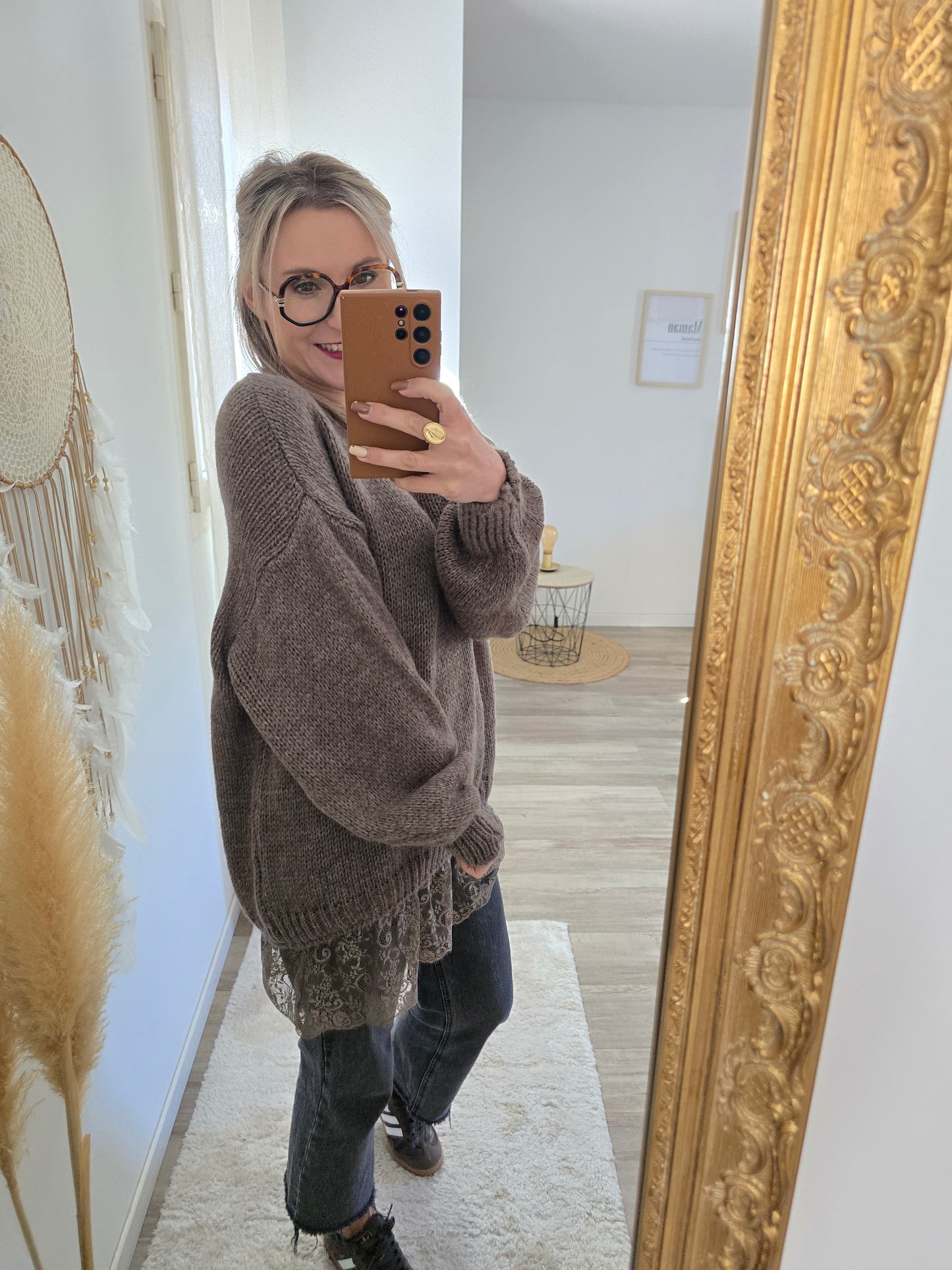 Pull Romane taupe