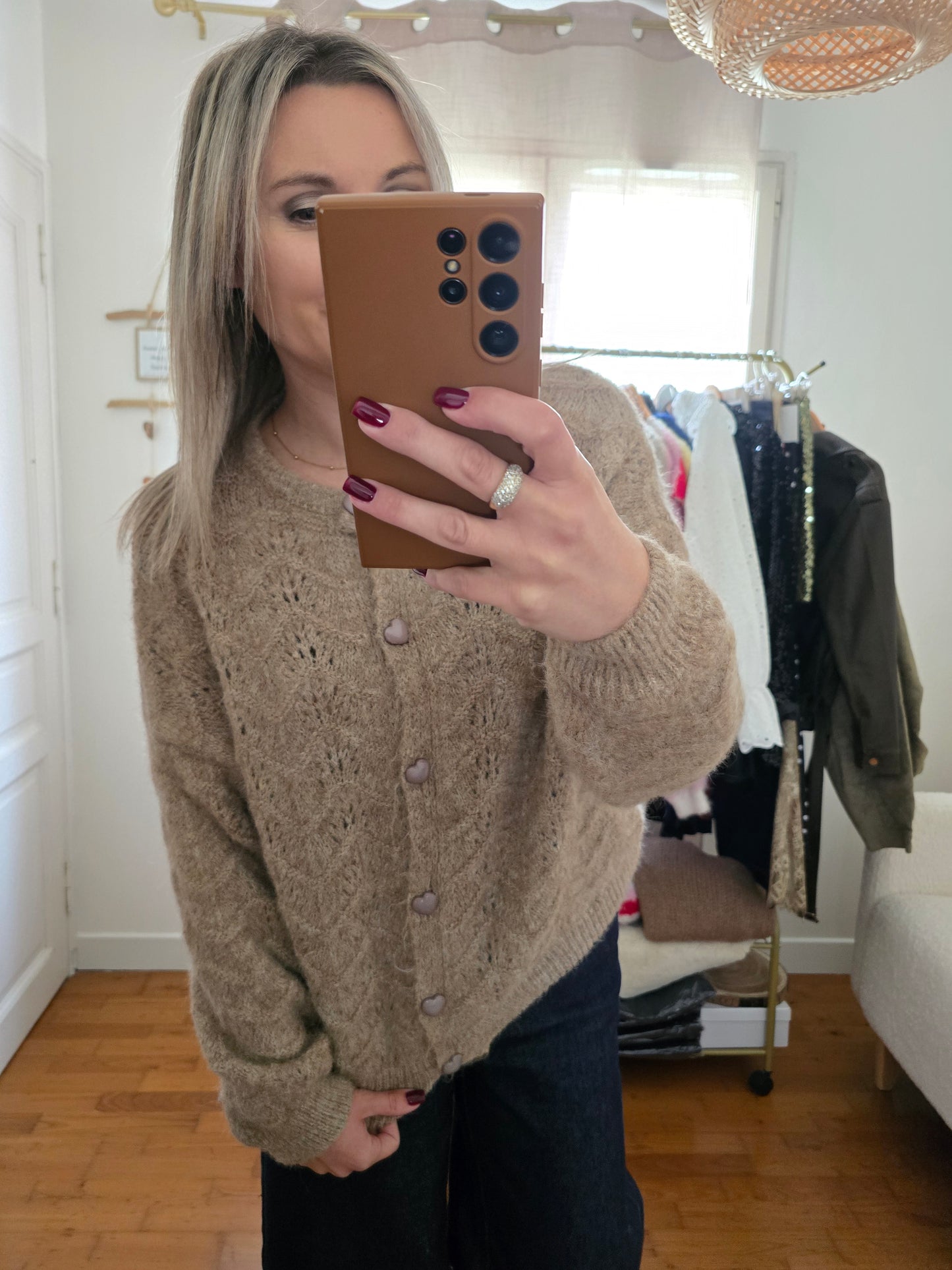 Gilet Audrey camel