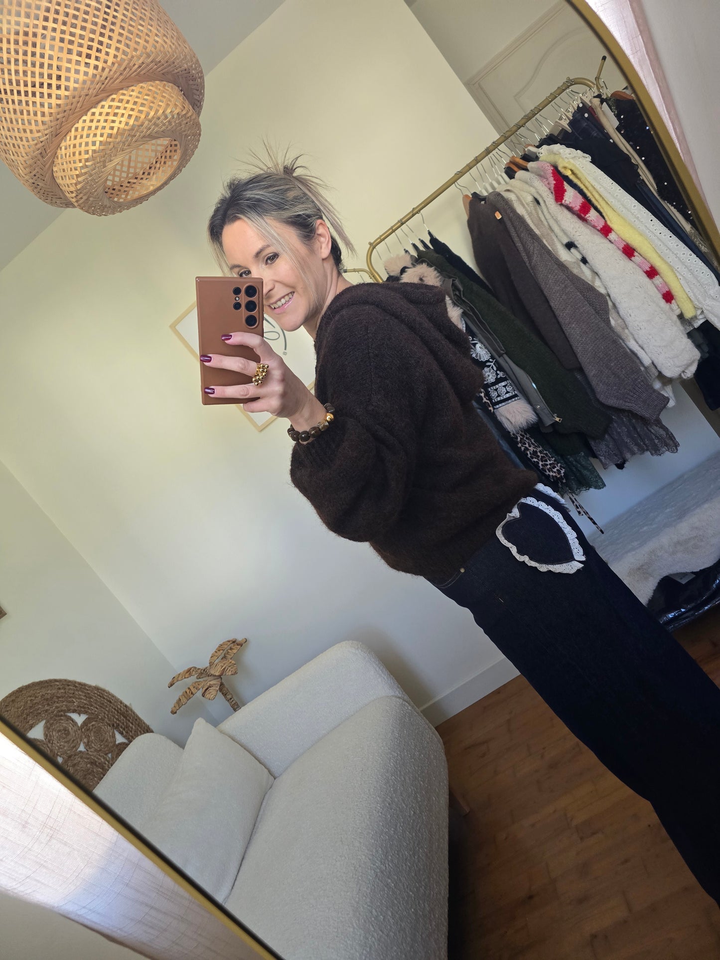 Pull Agatha chocolat