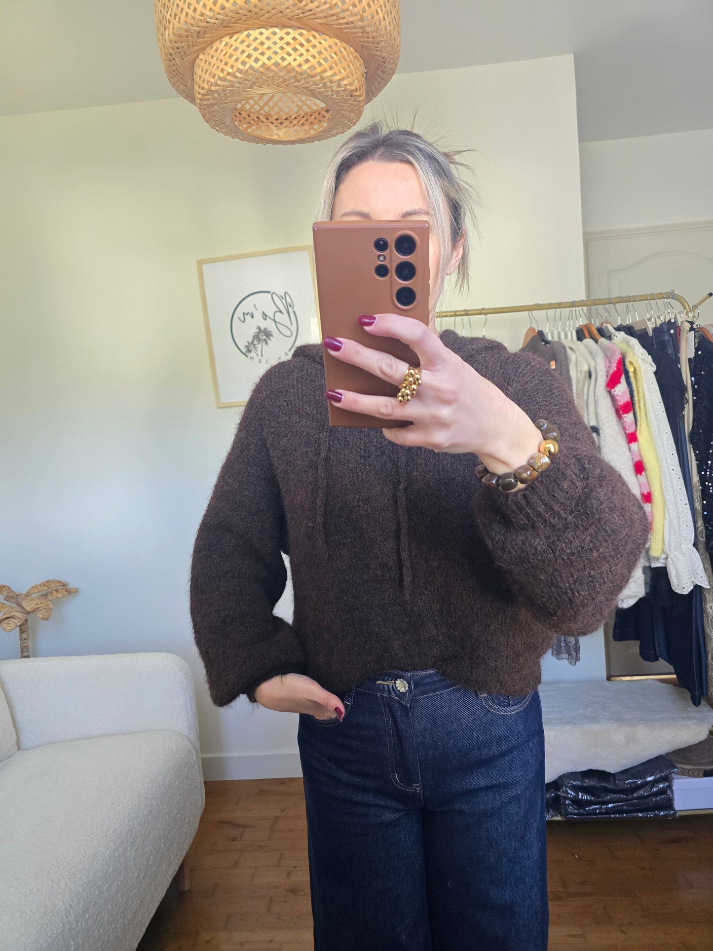 Pull Agatha chocolat