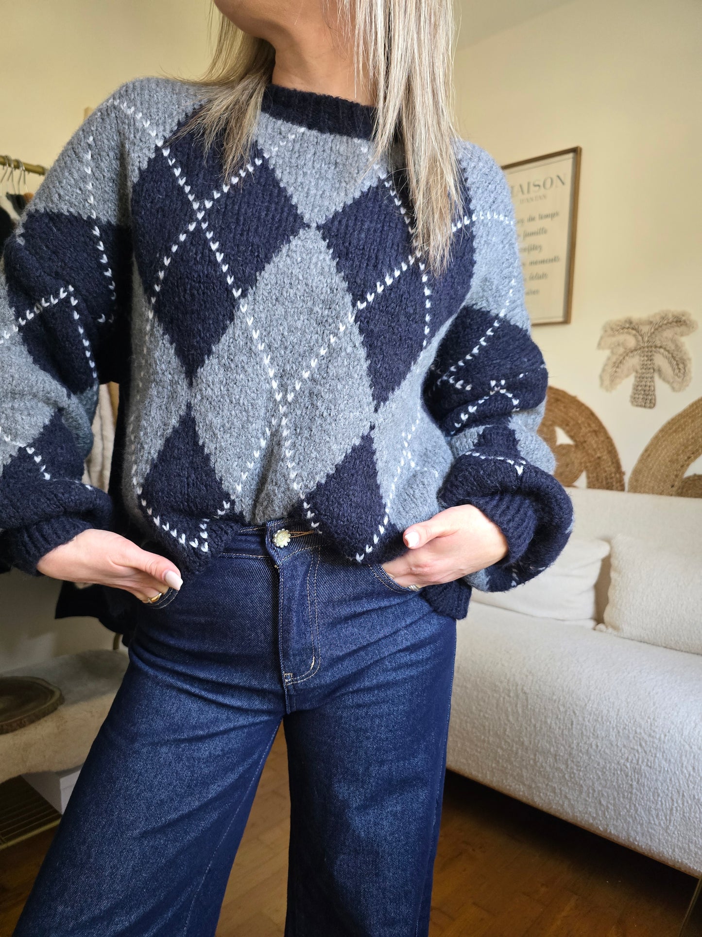 Pull Margaret bleu marine