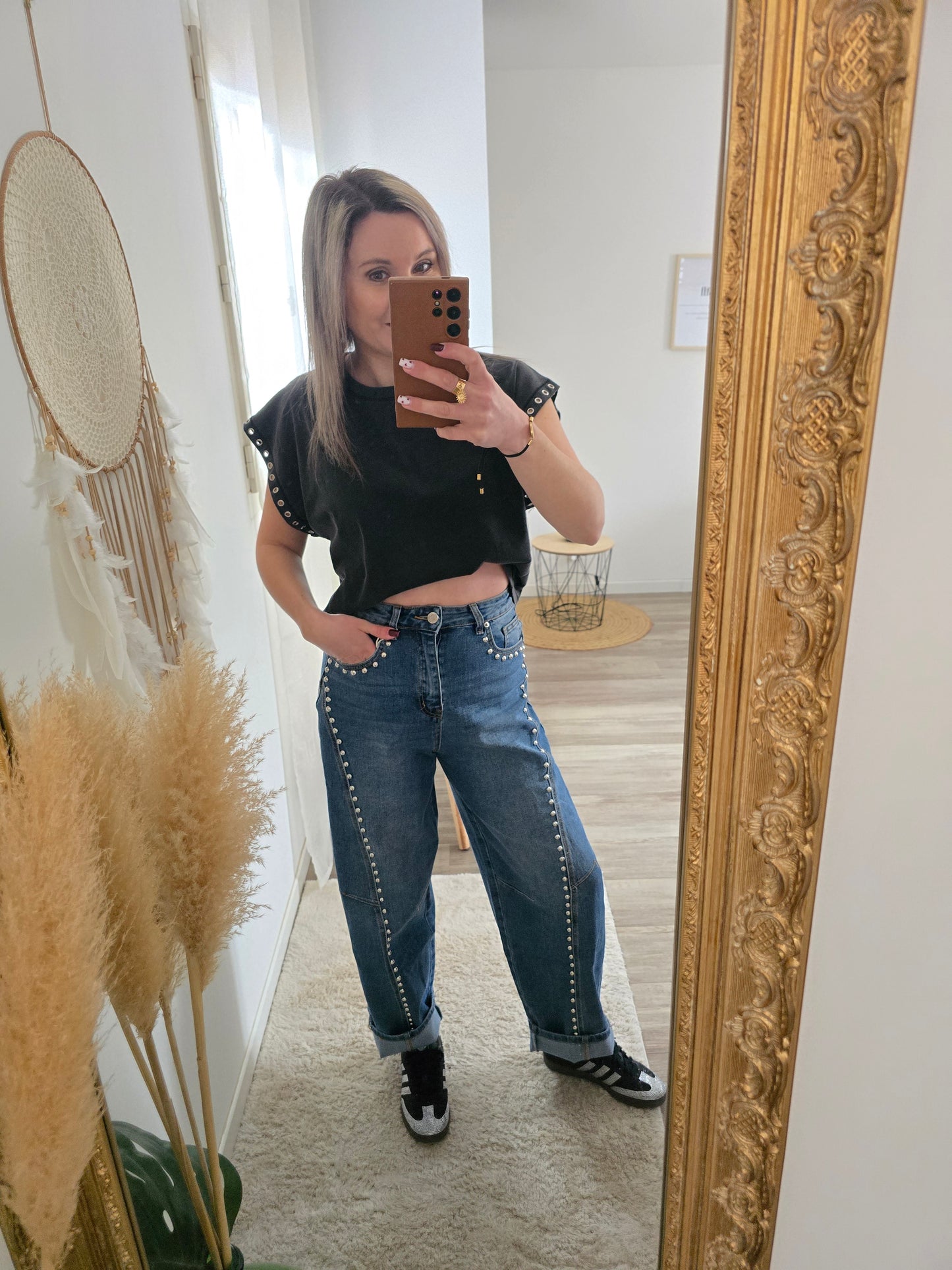 Jean clouté Kim