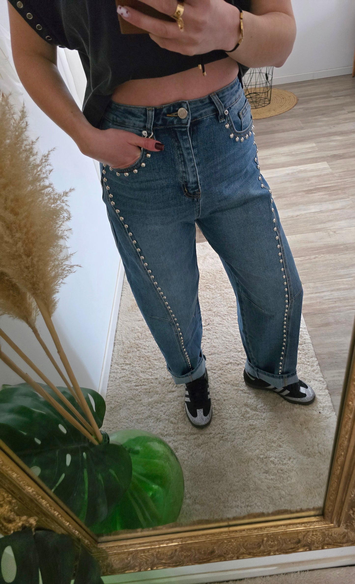 Jean clouté Kim