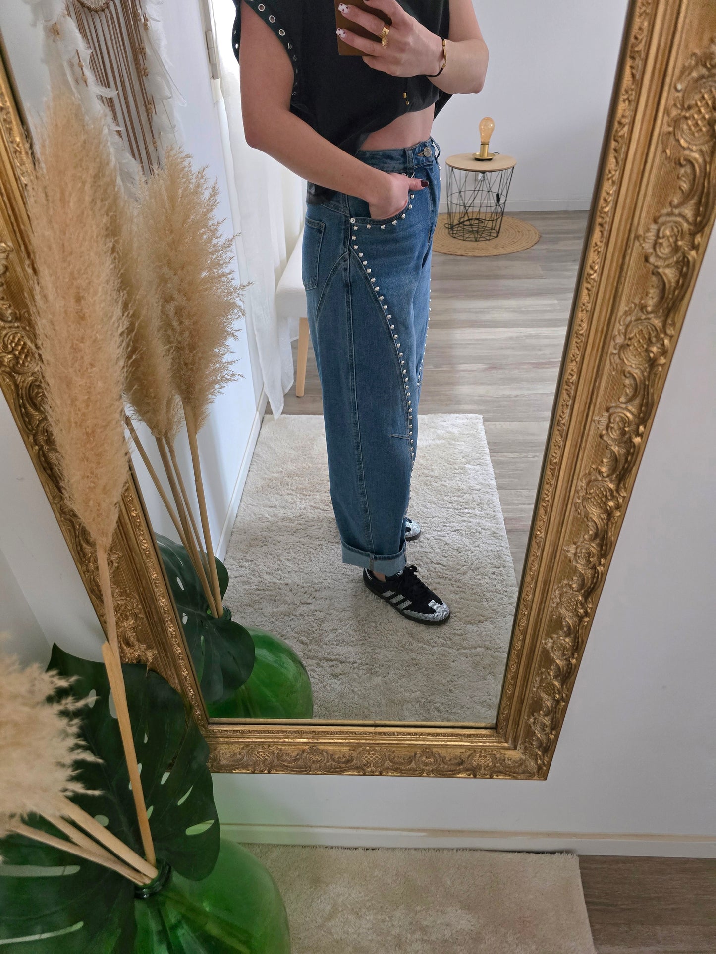 Jean clouté Kim