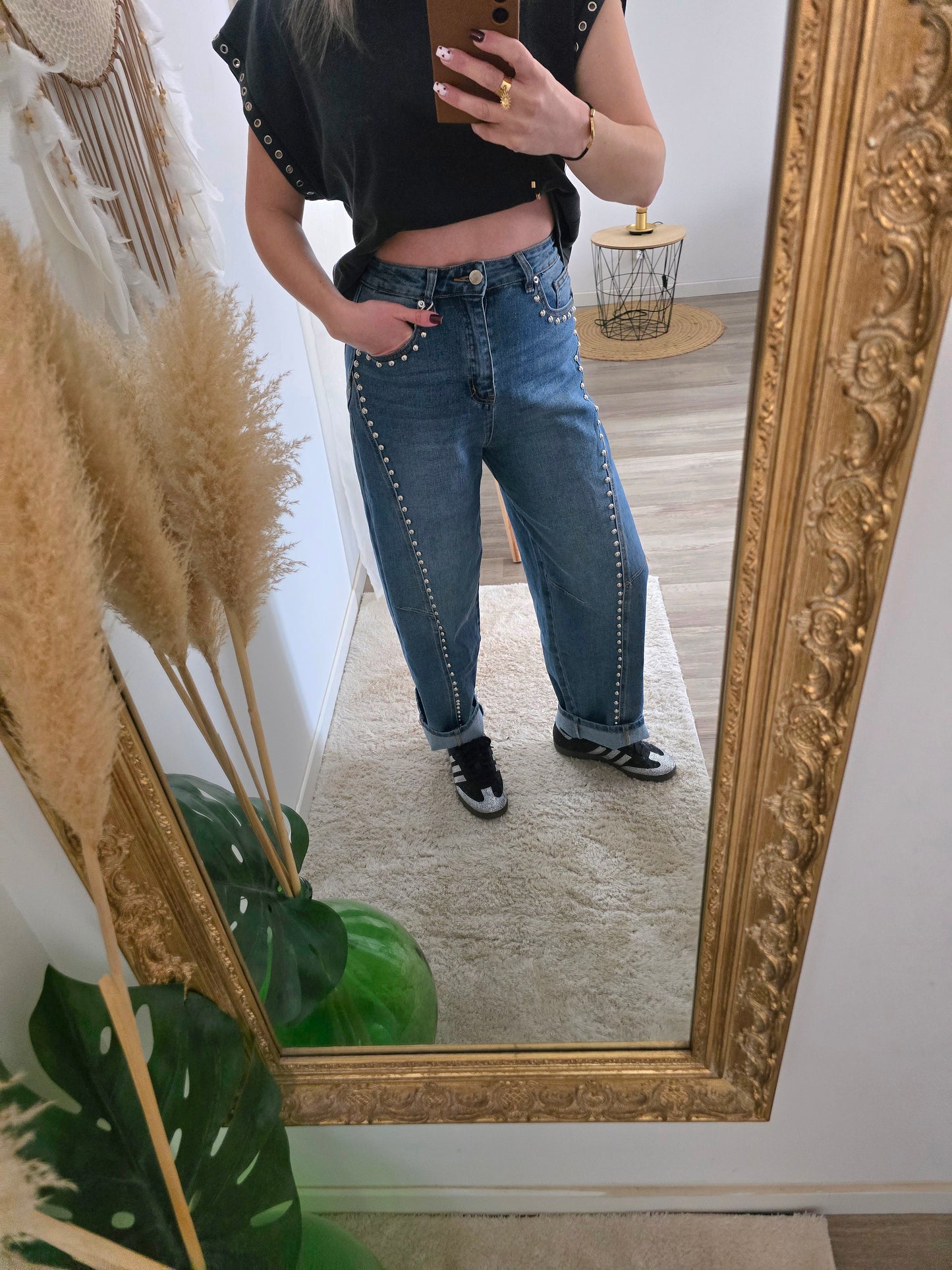 Jean clouté Kim