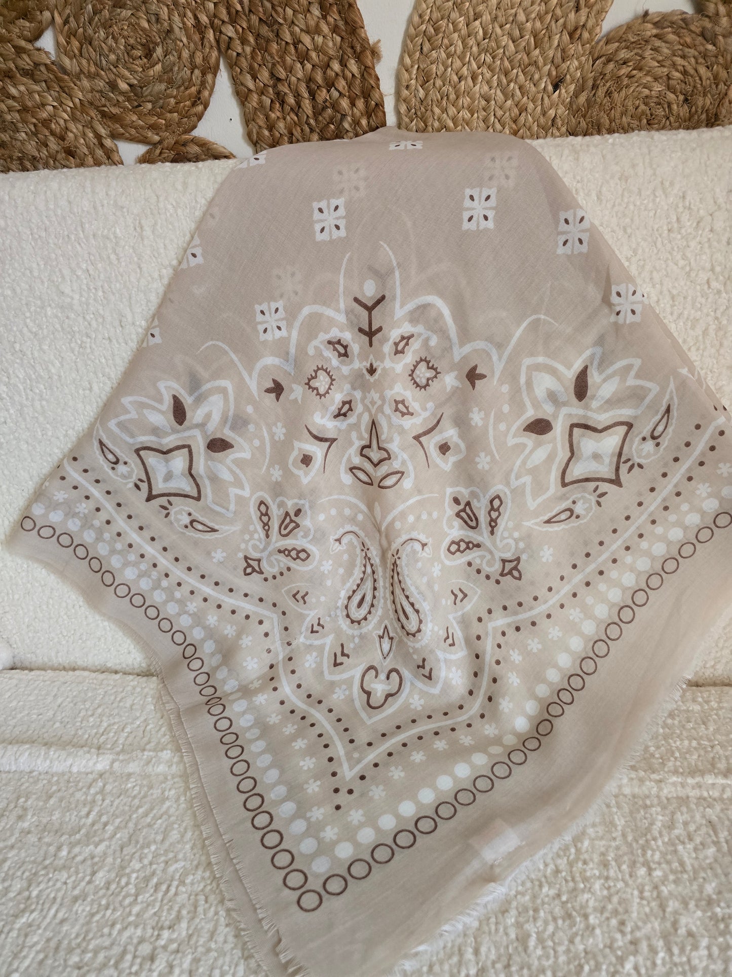 Foulard Zélie beige