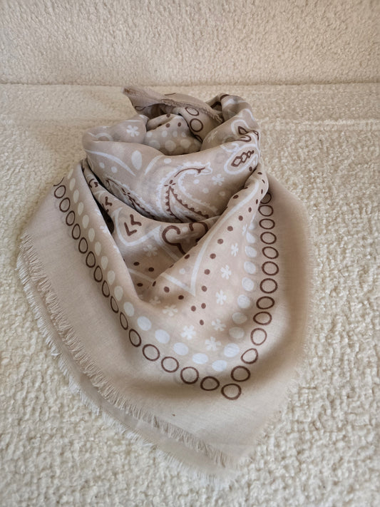 Foulard Zélie beige