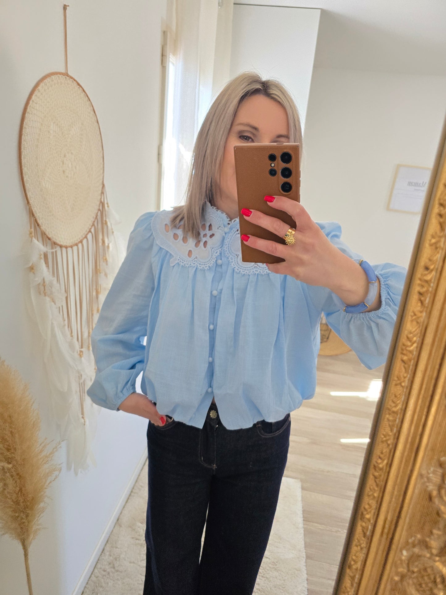 Blouse Capucine bleue