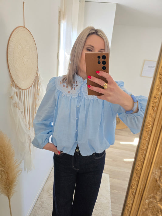 Blouse Capucine bleue