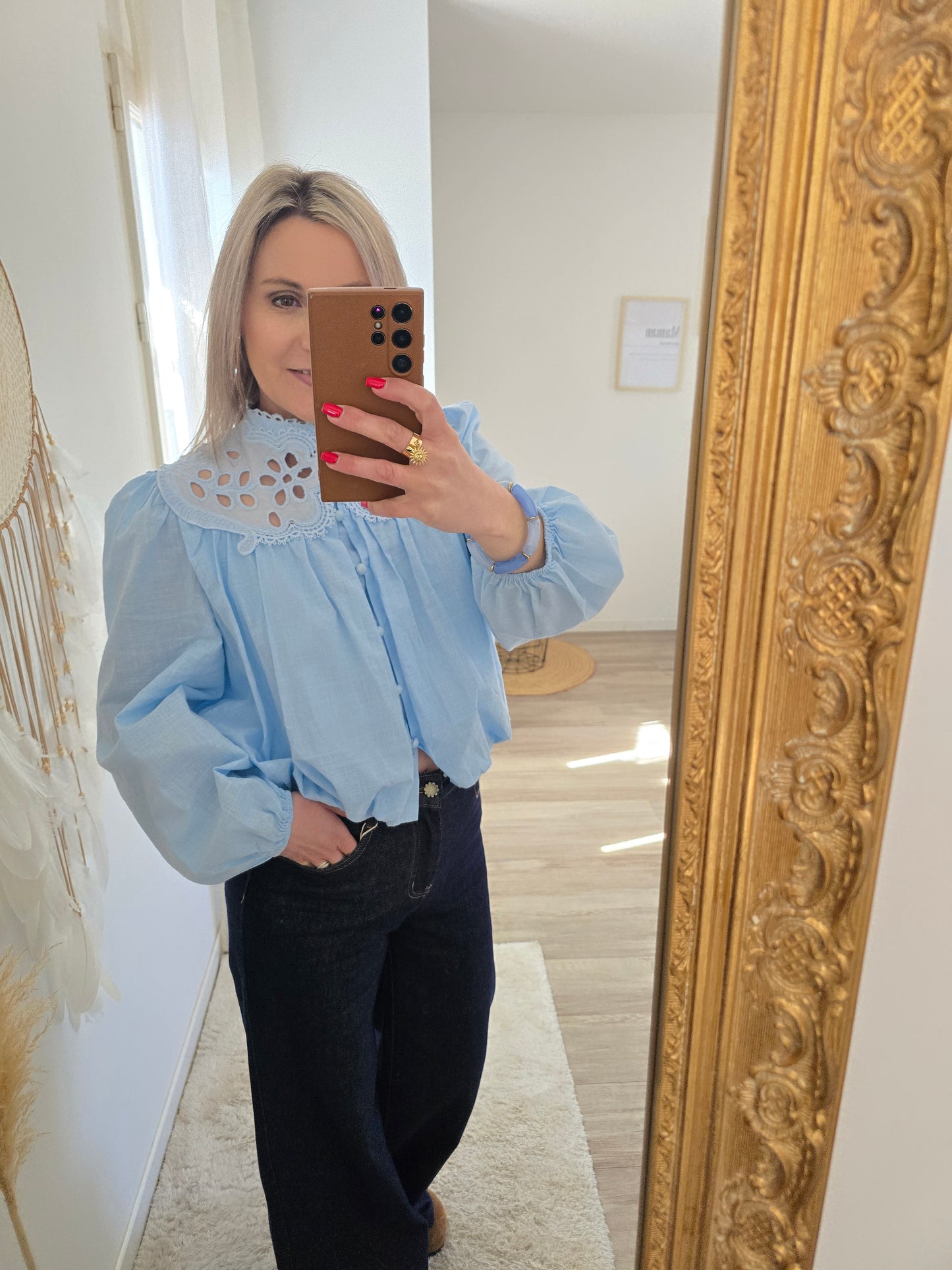 Blouse Capucine bleue