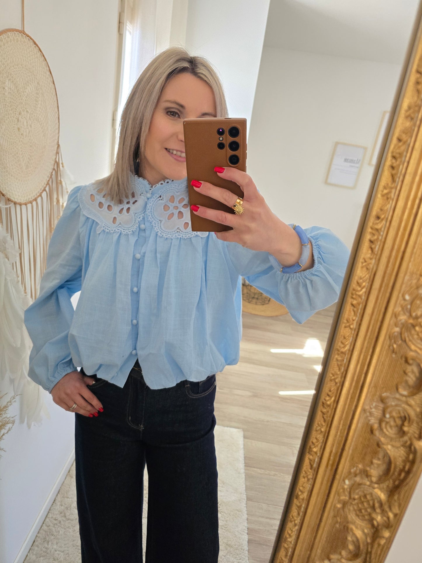Blouse Capucine bleue