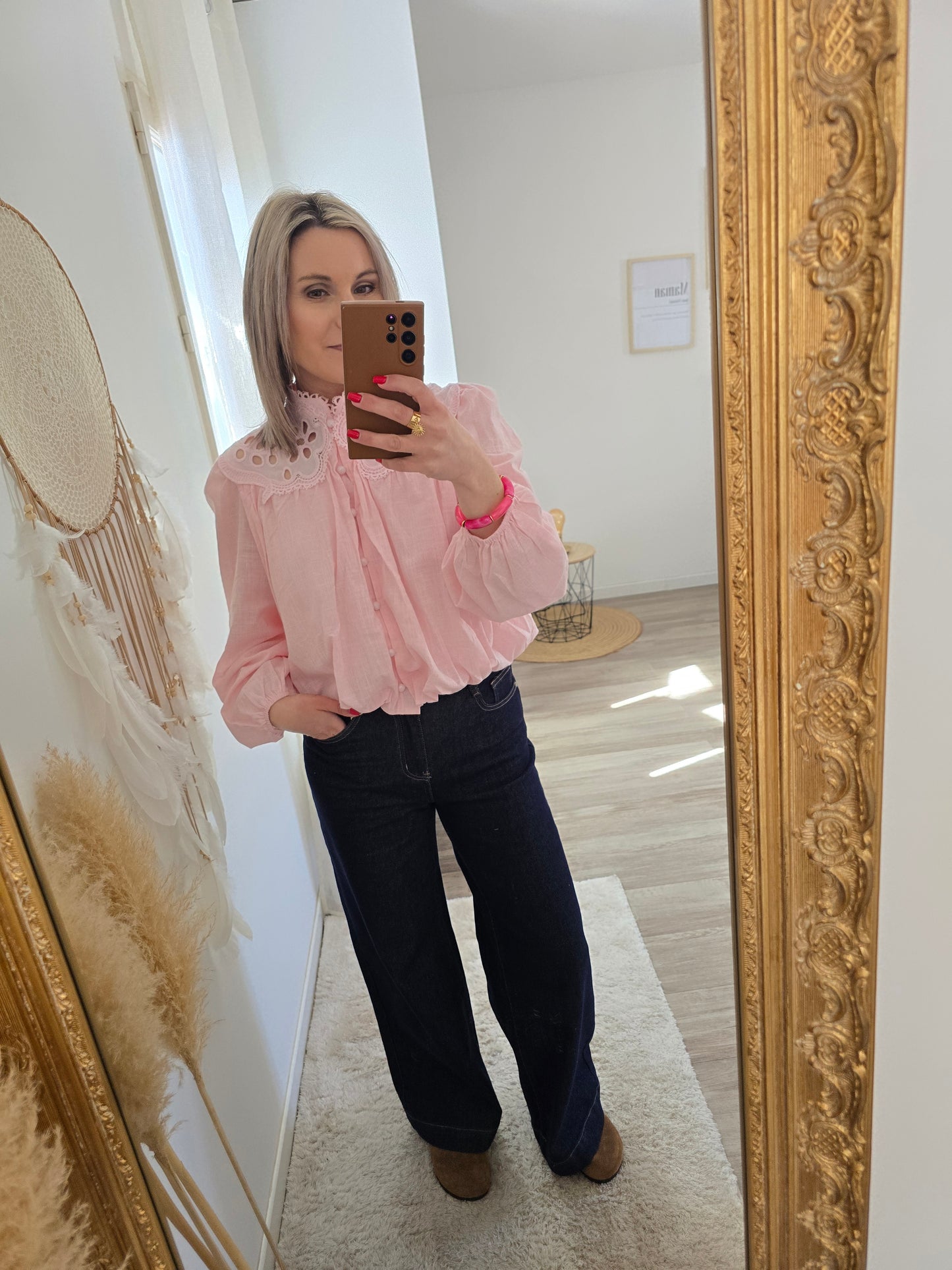 Blouse Capucine rose