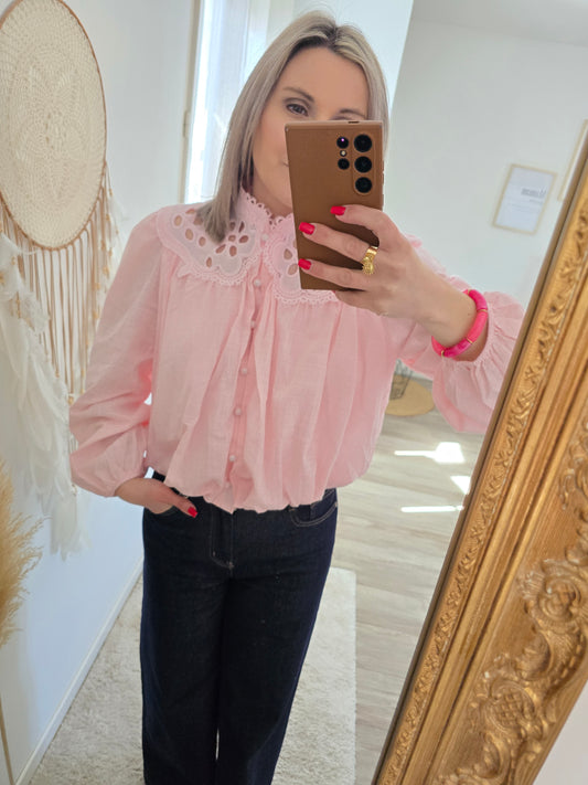 Blouse Capucine rose