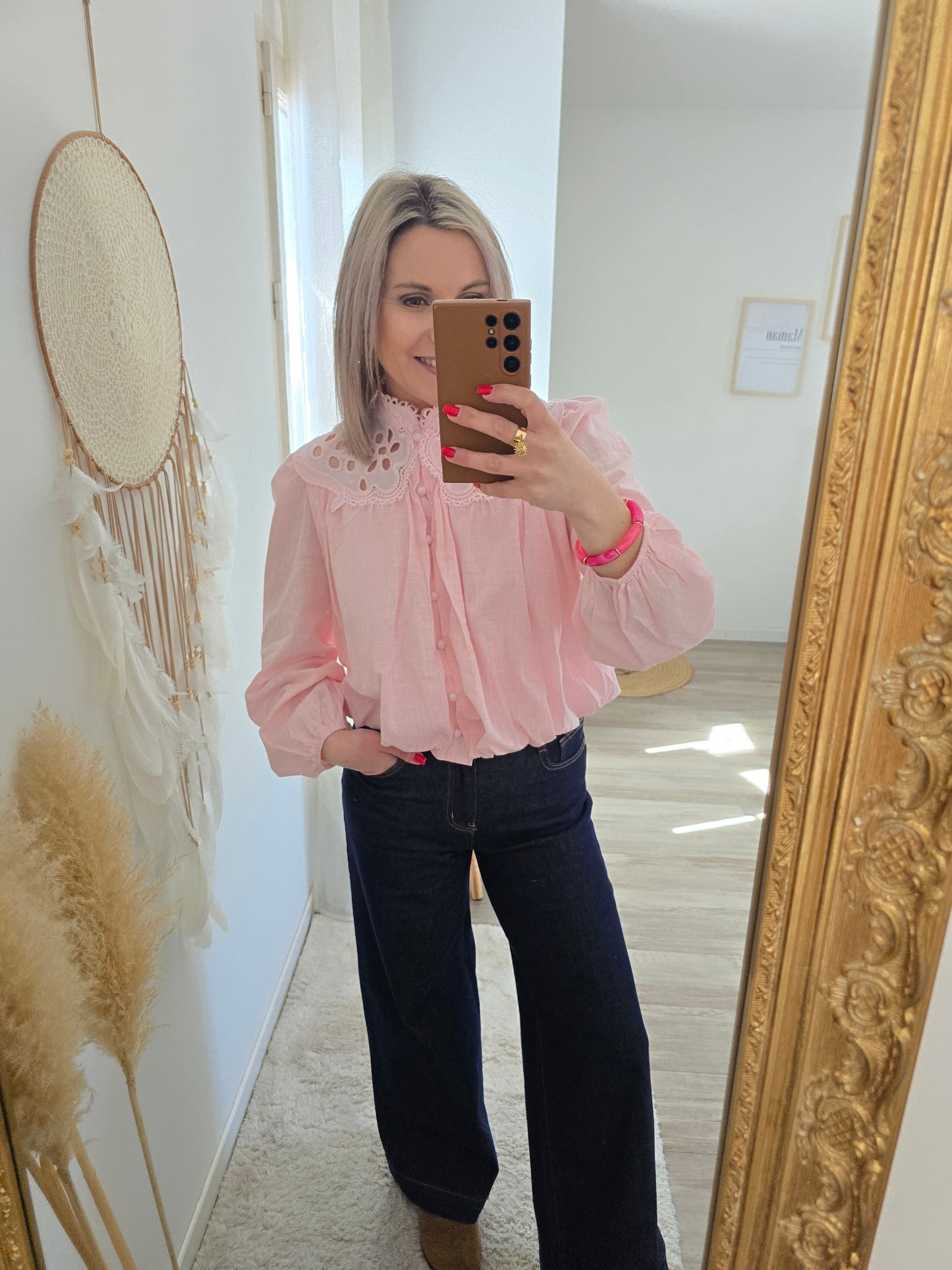 Blouse Capucine rose