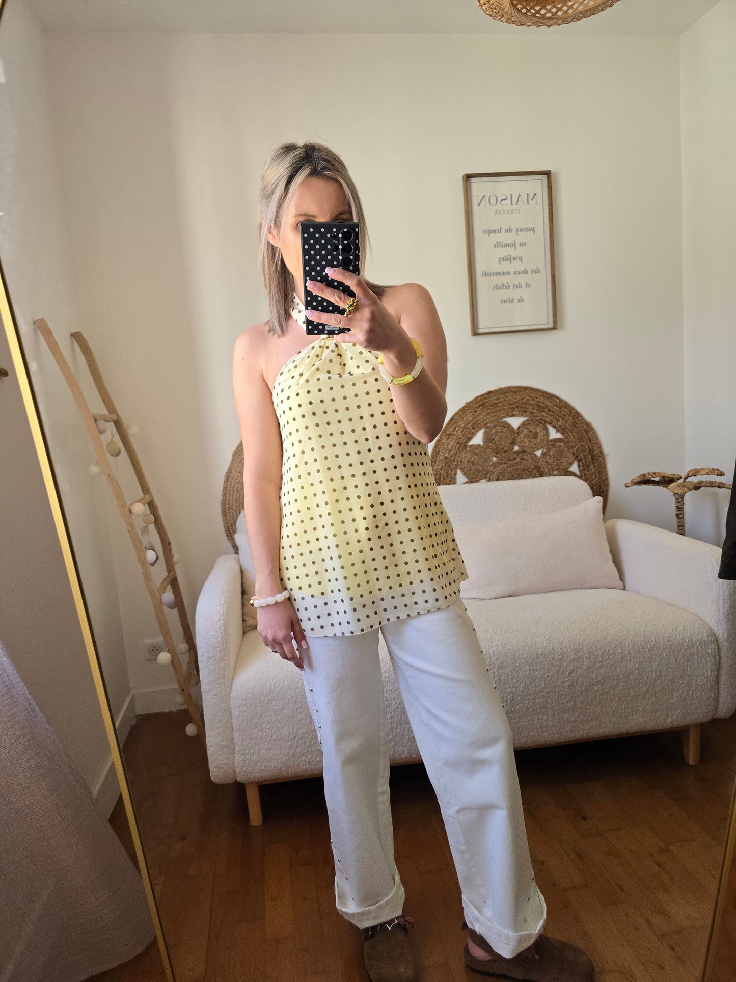 Top Suzie jaune