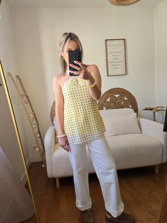 Top Suzie jaune