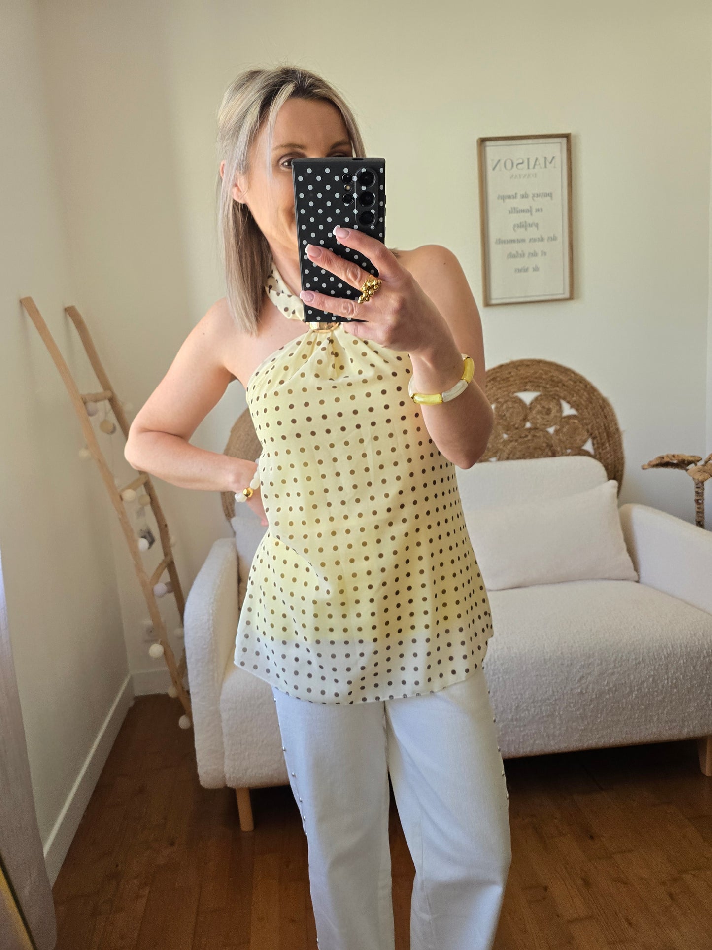 Top Suzie jaune