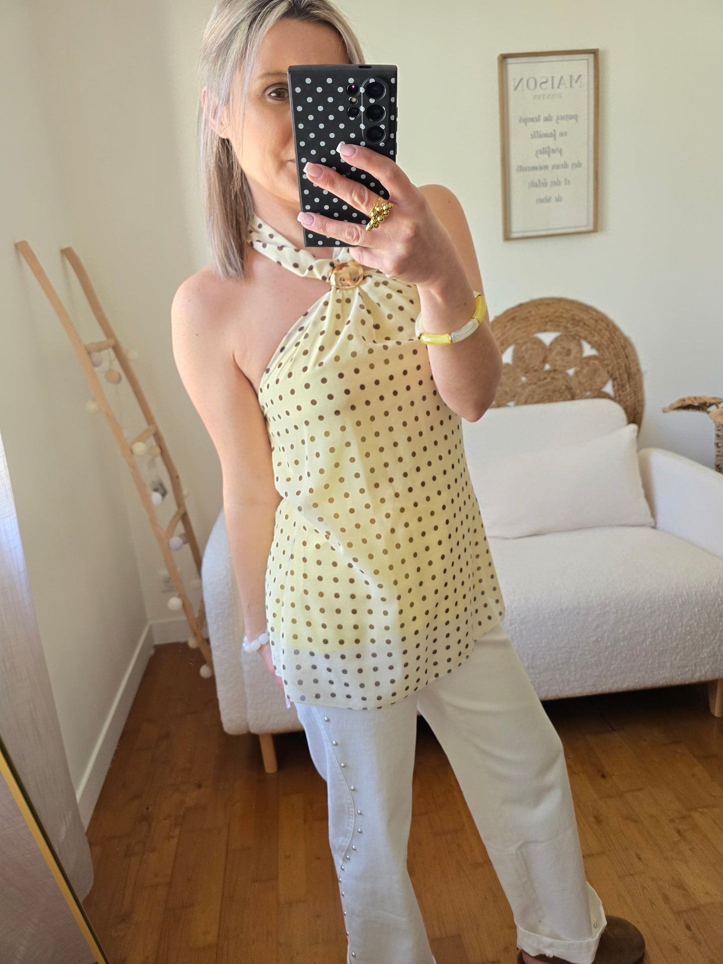 Top Suzie jaune