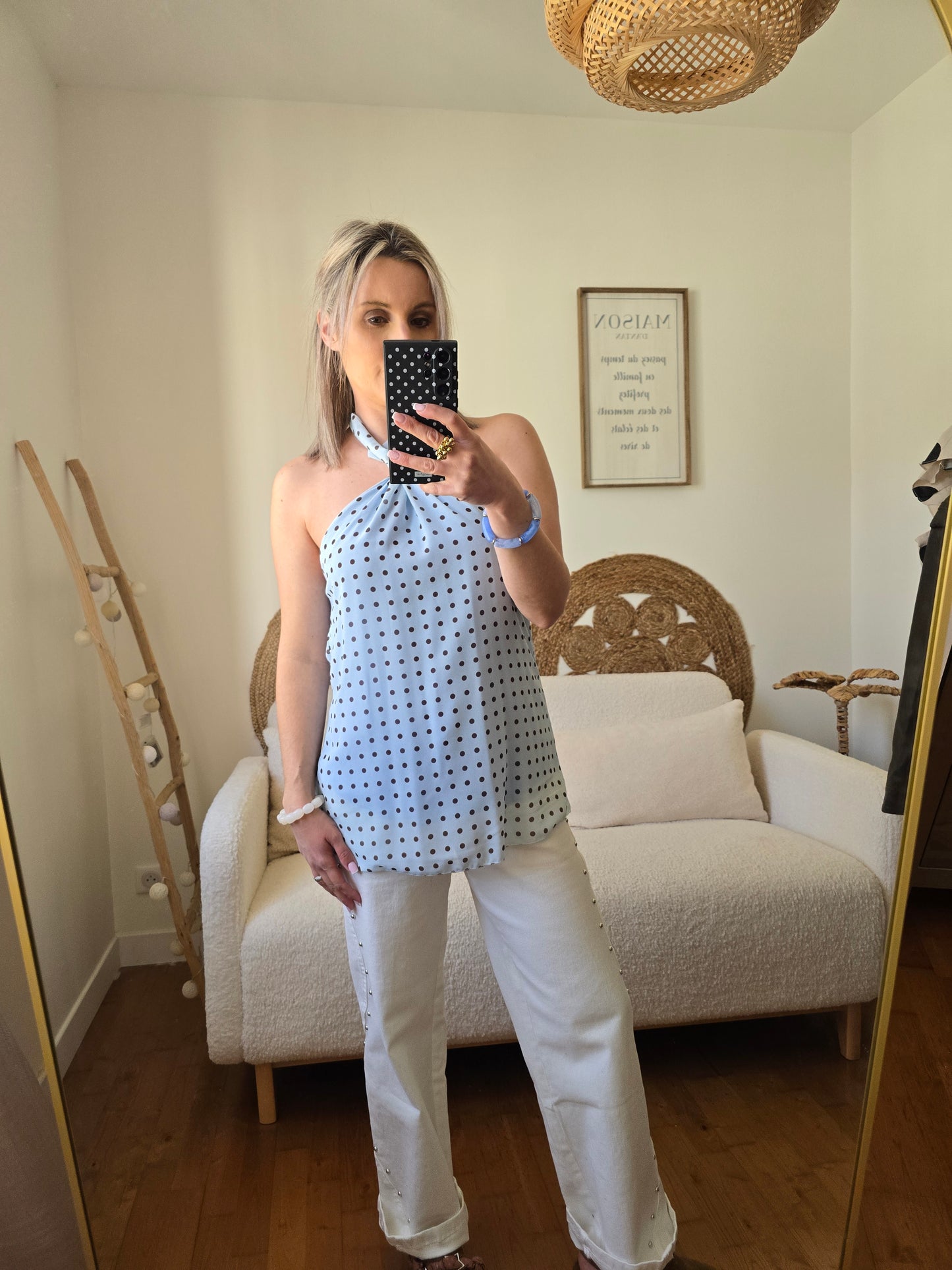 Top Suzie bleu