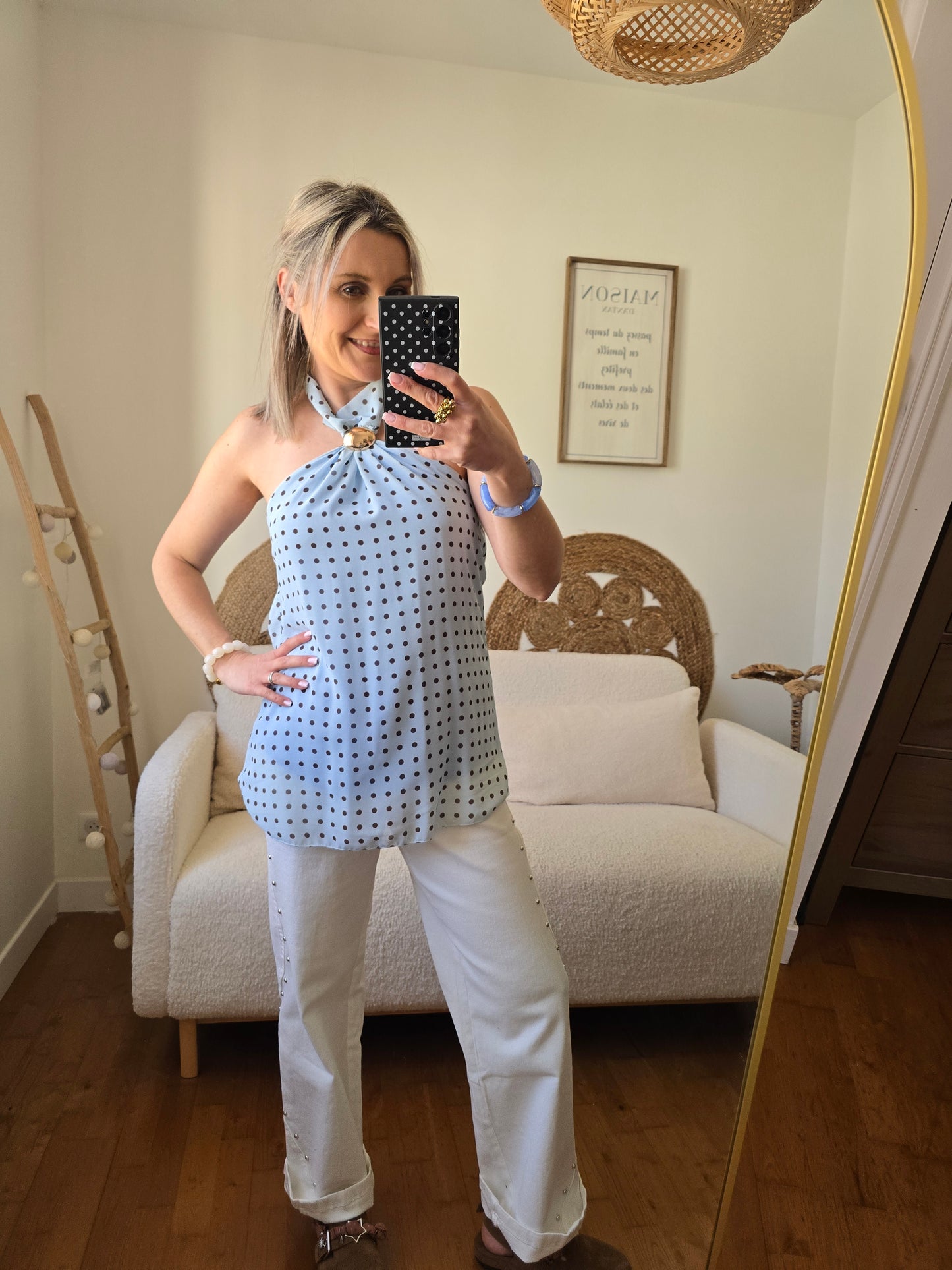 Top Suzie bleu