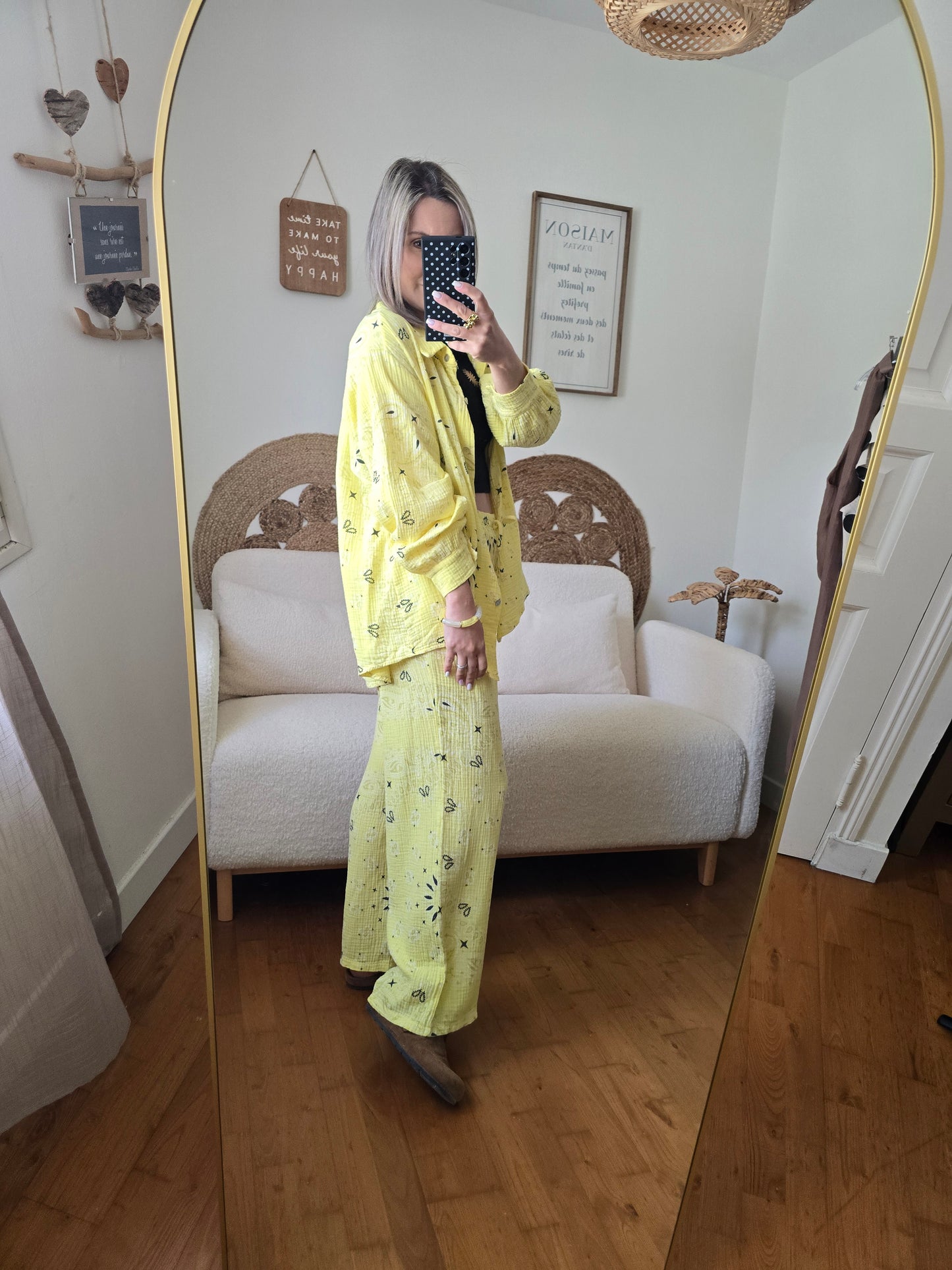 Ensemble Eden jaune TU