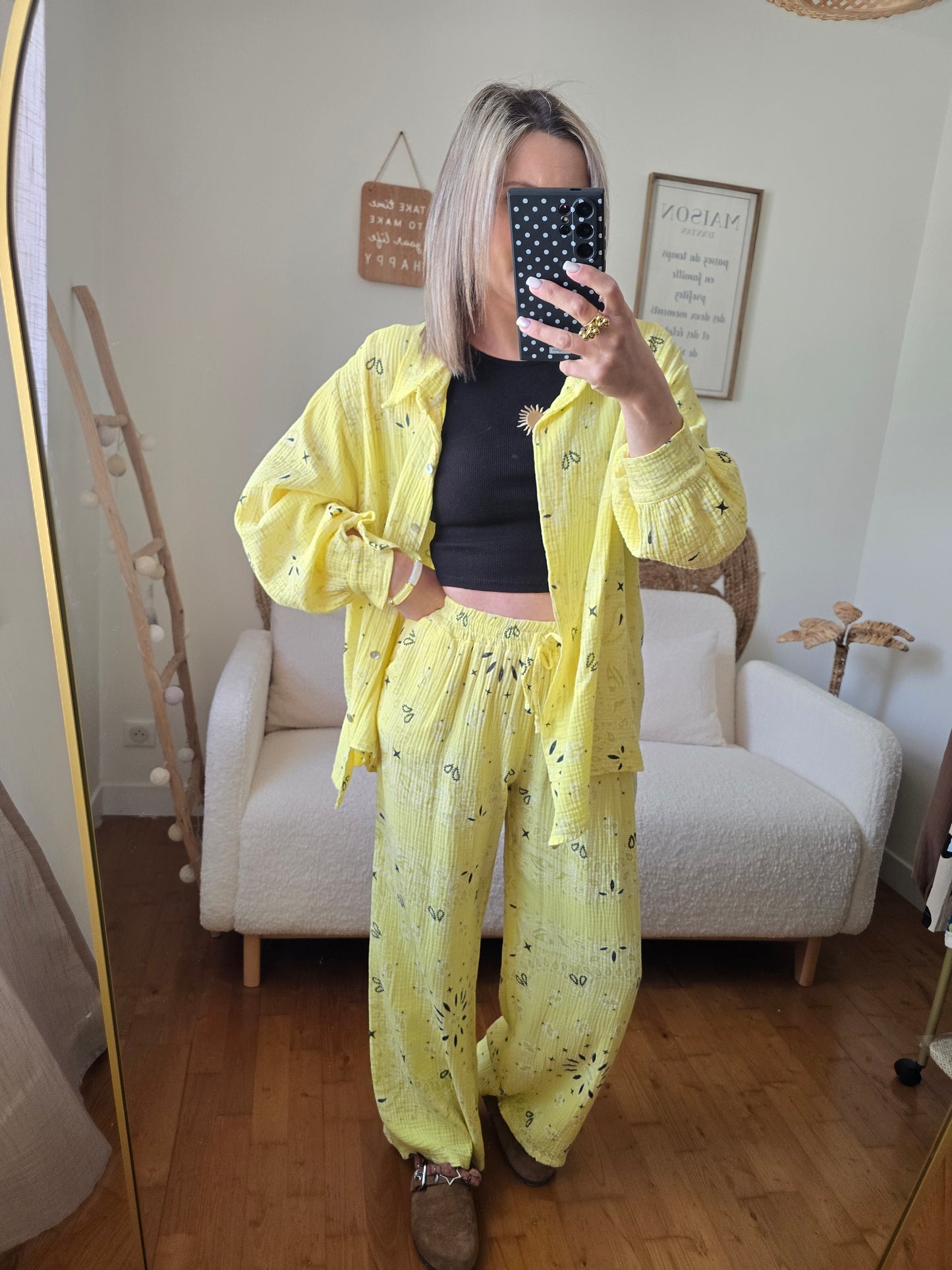 Ensemble Eden jaune TU