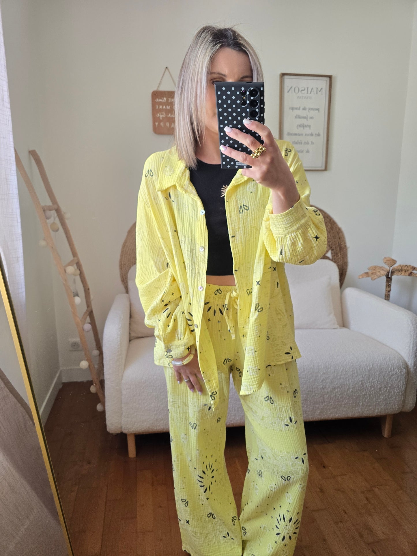 Ensemble Eden jaune TU