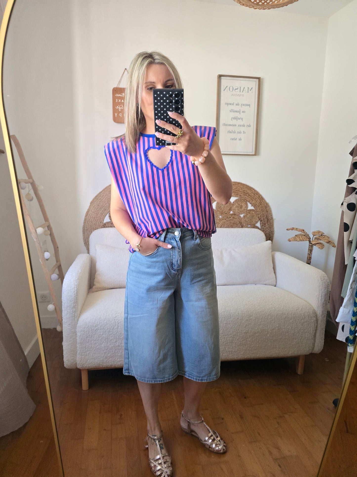 T-shirt Julia bleu